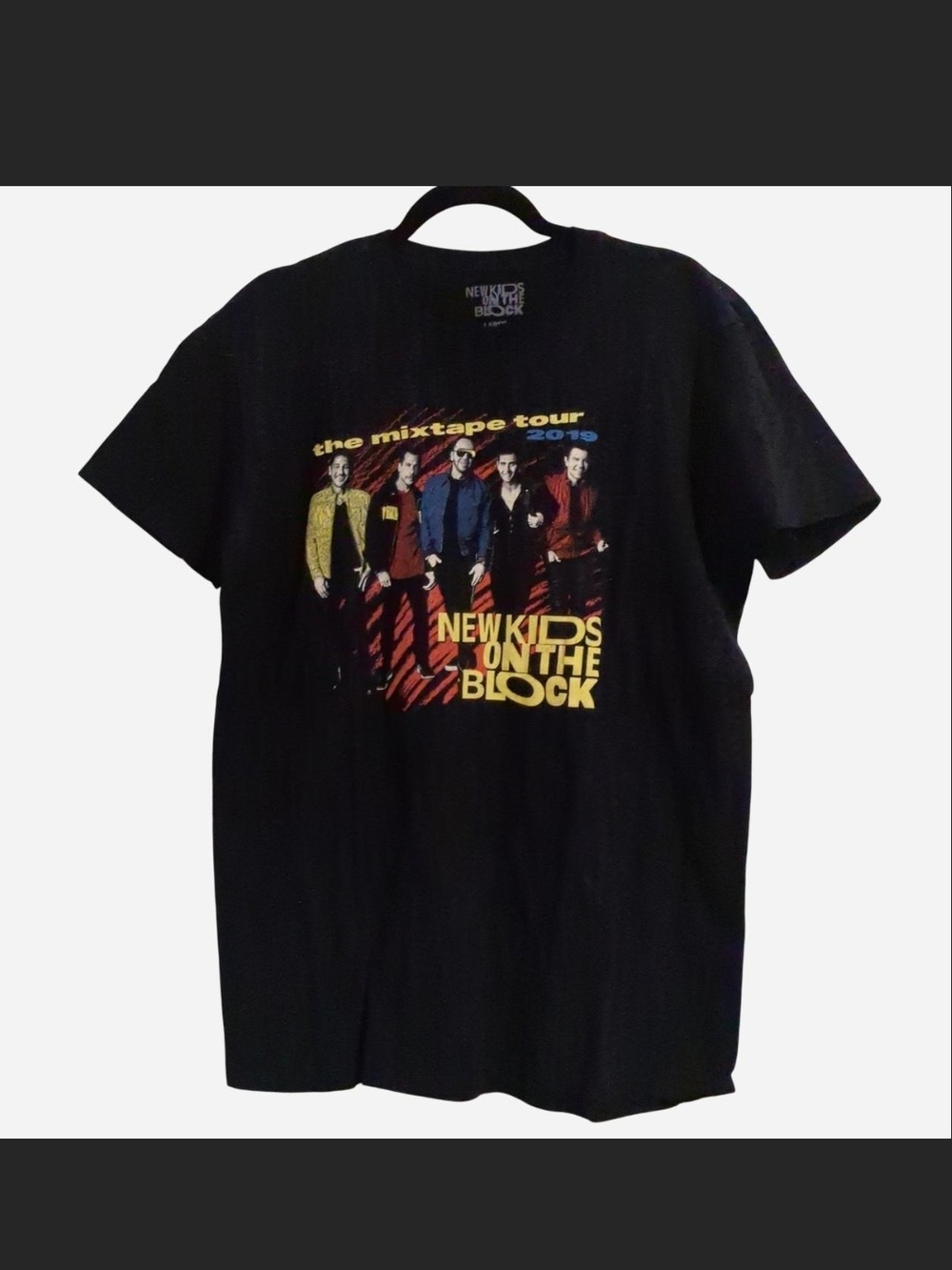 VINTAGE NKOTB 2019 Mixtape Tour Tee Size L๐